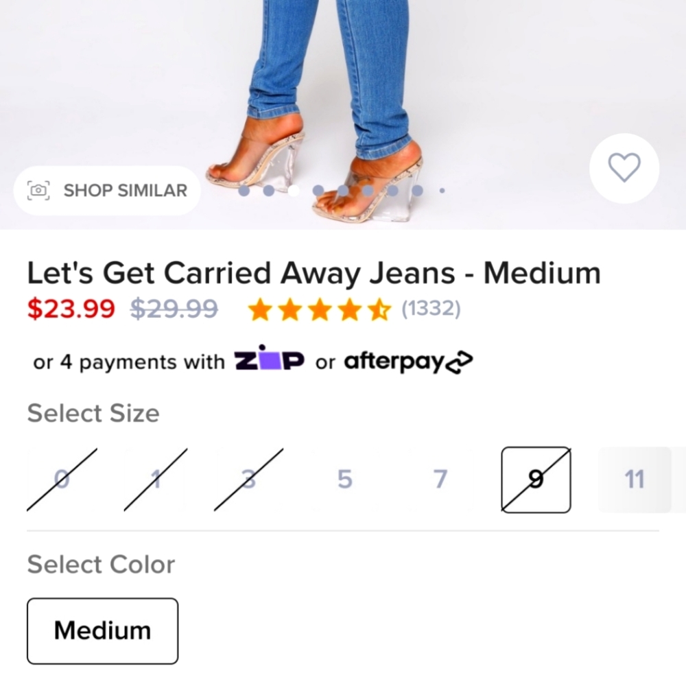 Fashion Nova Let's get carried away jeans
